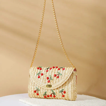Cherry Straw bag