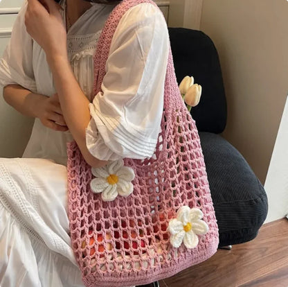 Handwoven Bag Floral