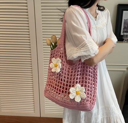 Handwoven Bag Floral