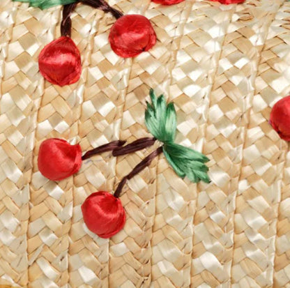 Cherry Straw bag