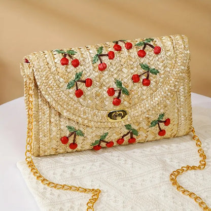 Cherry Straw bag