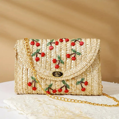Cherry Straw bag