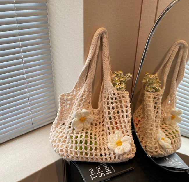 Handwoven Bag Floral