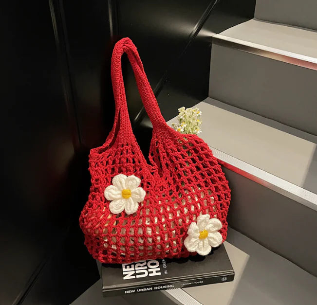 Handwoven Bag Floral