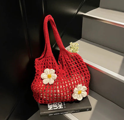 Handwoven Bag Floral